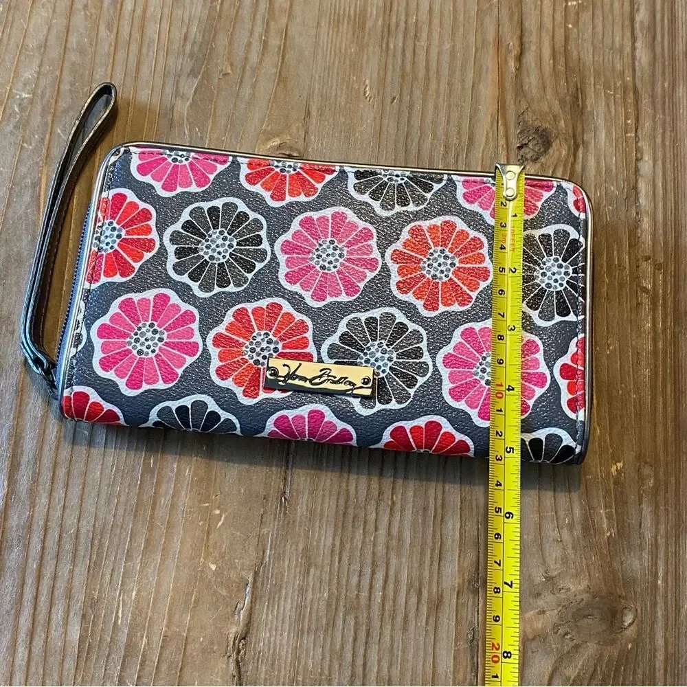 Vera Bradley Red and Pink Floral Wristlet Wallet - Picture 11 of 11